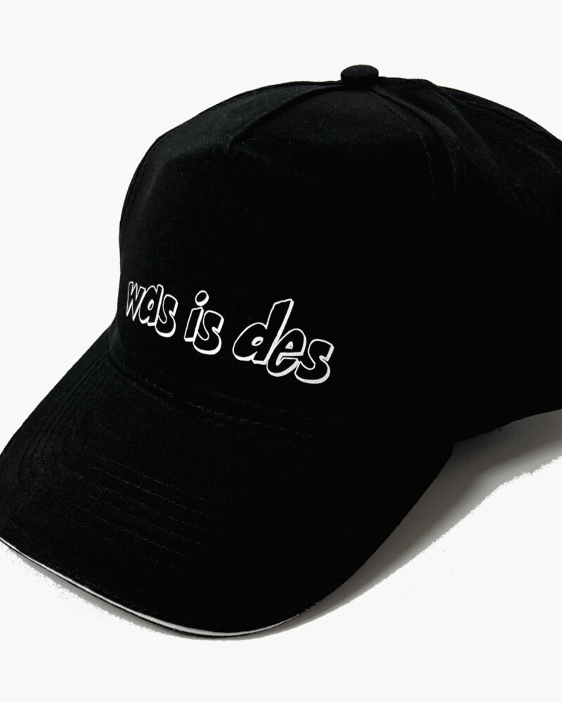 Schwarzes Baseball-Cap "Was is des"